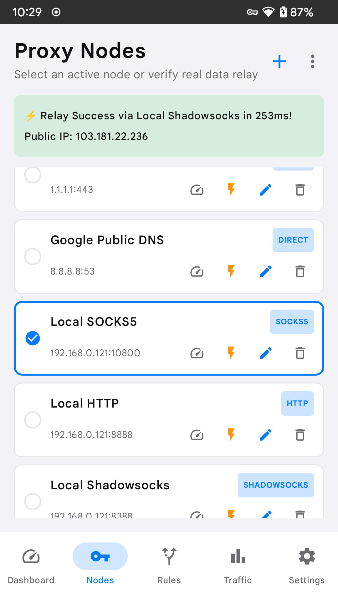 Netra Proxy Nodes Management